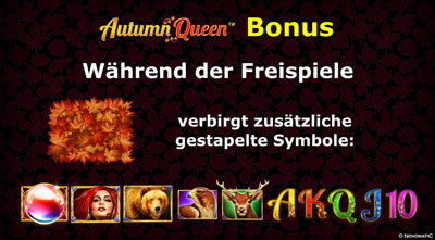 autumn queen bonus