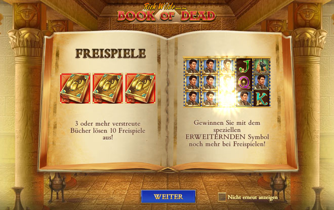 Book of Dead Bonus