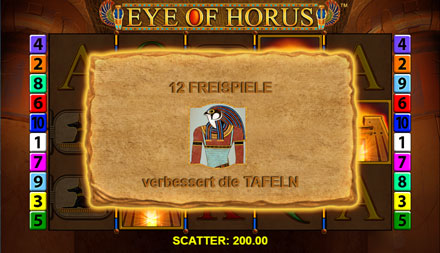 eye of horus freispiele