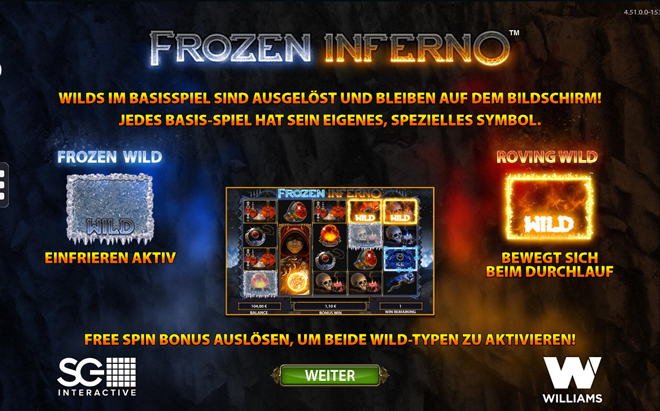 Frozen Inferno Besonderheiten