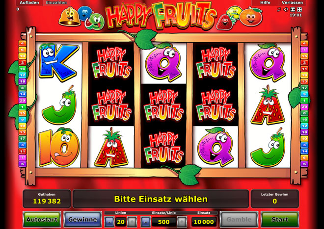 happy fruits novoline