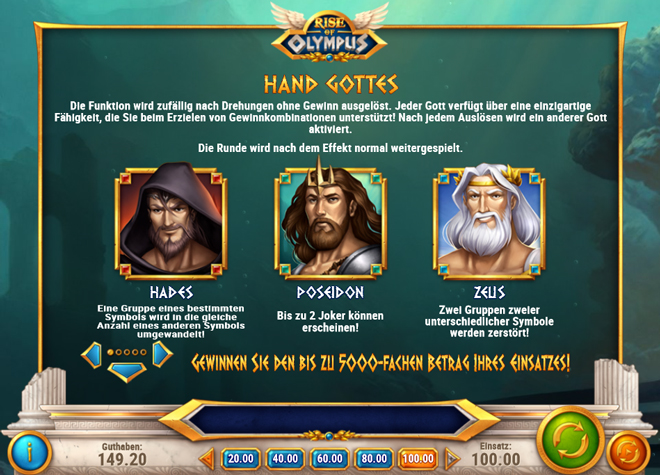 Rise Of Olympus Bonus